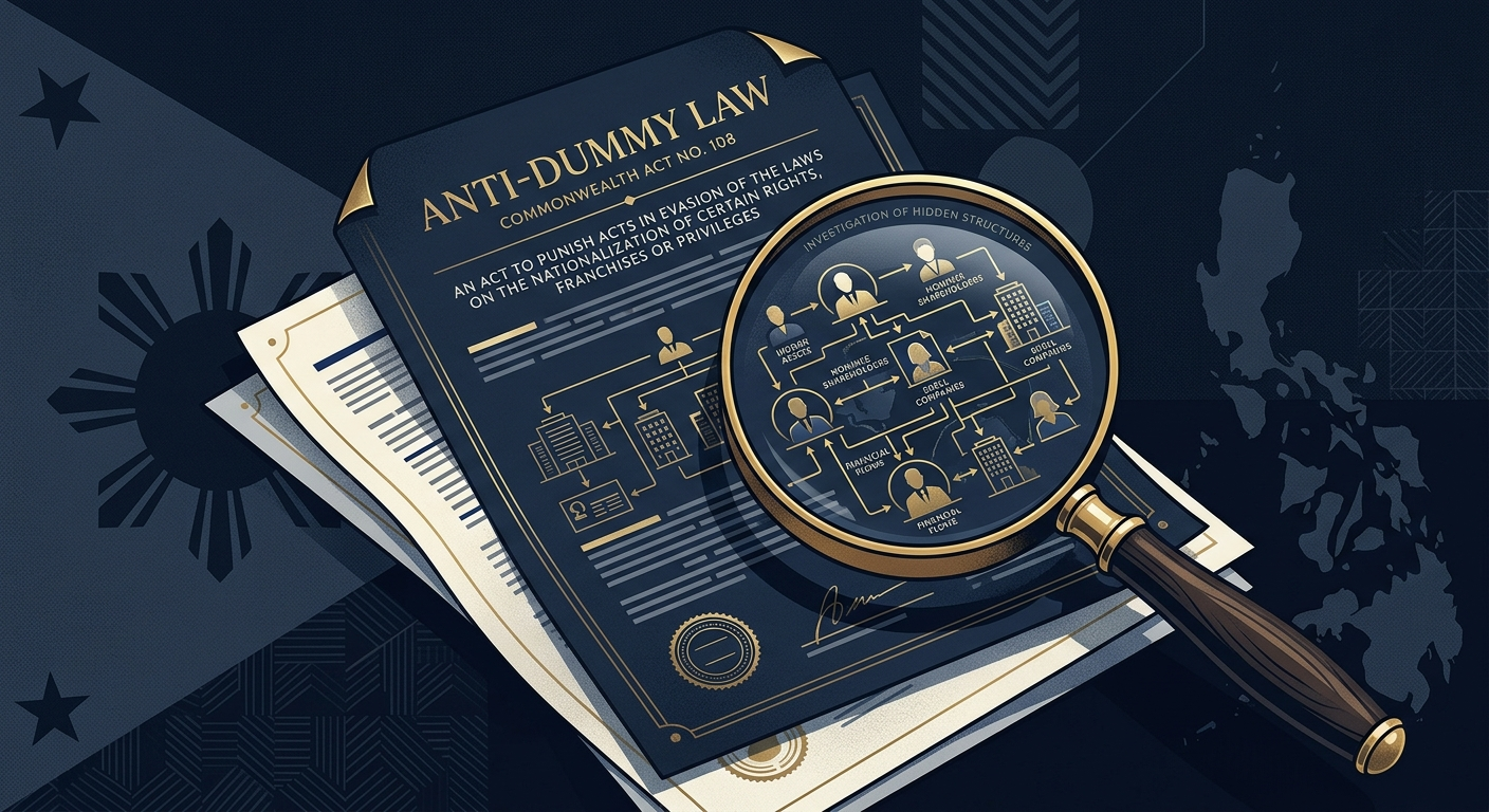 The Anti-Dummy Law and Beneficial Ownership Transparency: What Every Foreign Investor in the Philippines Must Know in 2026