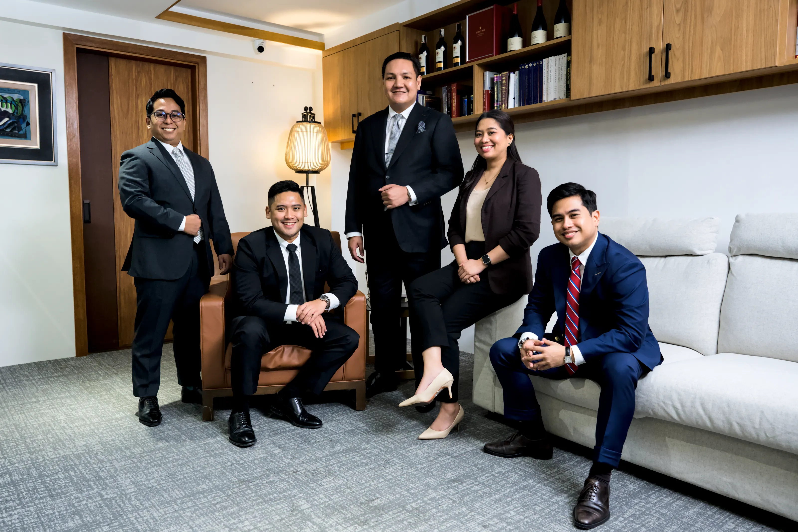 The partners of TTFC Law in their Makati office